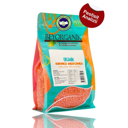 Organik Kırmızı Mercimek 500gr (PESTİSİT VE AFLATOKSİN ANALİZLİ) Organik Kırmızı Mercimek 500gr (PESTİSİT VE AFLATOKSİN ANALİZLİ)