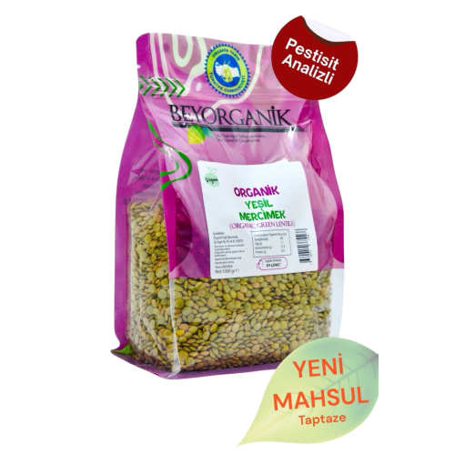 Organik Yeşil Mercimek 1kg (PESTİSİT VE AFLATOKSİN ANALİZLİ) Organik Yeşil Mercimek 1kg (PESTİSİT VE AFLATOKSİN ANALİZLİ)