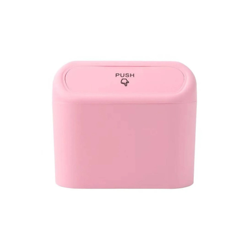 Oto Araba Çöp Kutusu Kapaklı Organizer Çöp Kovası Pembe Oto Araba Çöp Kutusu Kapaklı Organizer Çöp Kovası Pembe
