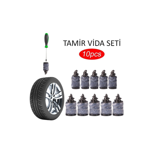 Oto Araç Lastik Tamir Kiti Kauçuk Vida Seti Oto Araç Lastik Tamir Kiti Kauçuk Vida Seti