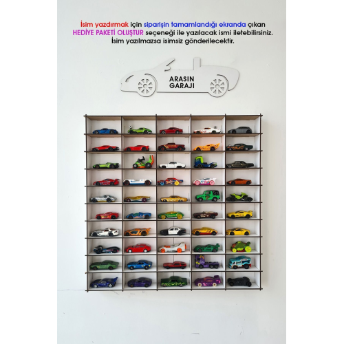 Oyuncak Araba Rafı 50'li Beyaz (hotwheels Ve Matcbox Arabaları Için Uygundur) Oyuncak Araba Rafı 50'li Beyaz (hotwheels Ve Matcbox Arabaları Için Uygundur)