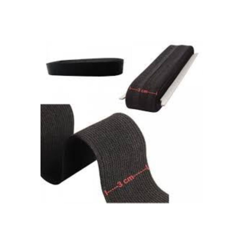 Paça Lastik Eni:3cm. 10 Metre Siyah