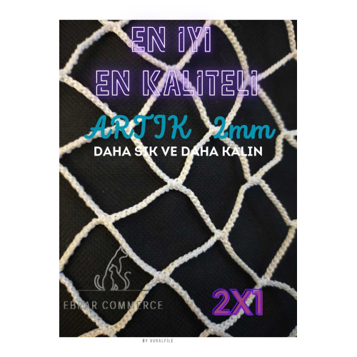 Pencere Filesi 2x 1 Metre Kalın Ve Sık Dokunmuş Kedi Çocuk Filesi Pencere Filesi 2x 1 Metre Kalın Ve Sık Dokunmuş Kedi Çocuk Filesi