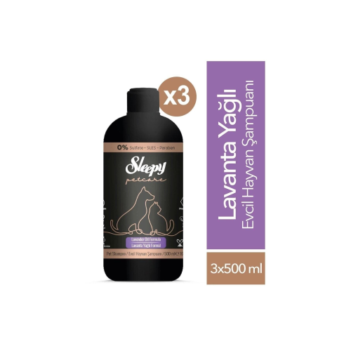 Petcare Lavanta Yağlı Evcil Hayvan Şampuanı 3x500 ml