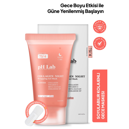 Phlab Collagen Night Soyulabilen Kolajen Gece Maskesi, Soyulabilir Kolejen Yüz Maskesi Phlab Collagen Night Soyulabilen Kolajen Gece Maskesi, Soyulabilir Kolejen Yüz Maskesi