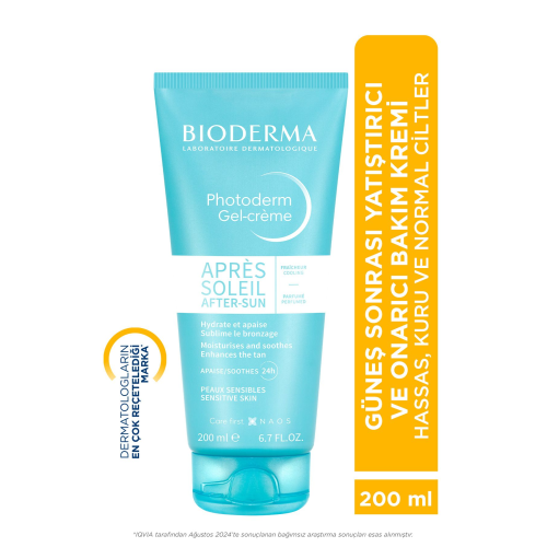 Photoderm After Sun Gel-Cream Güneş Sonrası Nemlendirici, Yatıştırıcı Bakım Kremi 200 ml