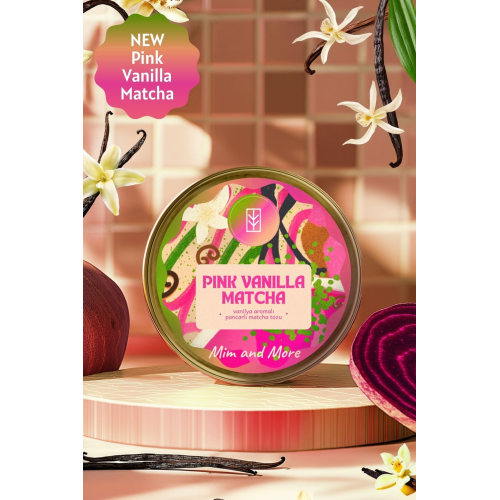 Pink Vanilla Matcha - Vanilya Aromalı Pembe Superfood Matcha tozu, 25 gr Pink Vanilla Matcha - Vanilya Aromalı Pembe Superfood Matcha tozu, 25 gr