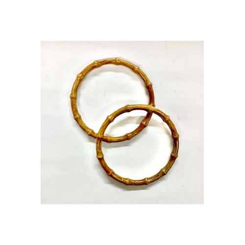 Plastik Ahşap Bambu Görünümlü Halka Model Çanta Sapı (kulp) 03 Plastik Ahşap Bambu Görünümlü Halka Model Çanta Sapı (kulp) 03