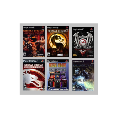 Playstatıon 2 - Mortal Kombat Serisi 6 Oyunluk Set - Sadece Çipli Cihazlar Için! Playstatıon 2 - Mortal Kombat Serisi 6 Oyunluk Set - Sadece Çipli Cihazlar Için!