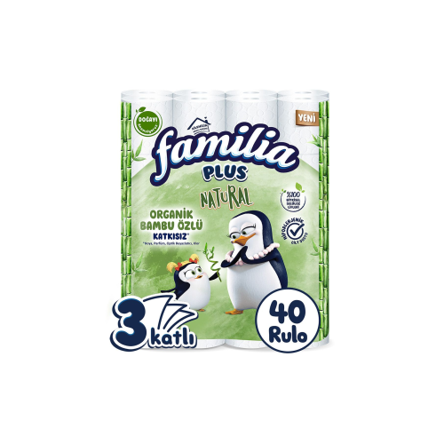 Plus Natural 40'lı Tuvalet Kağıdı Plus Natural 40'lı Tuvalet Kağıdı