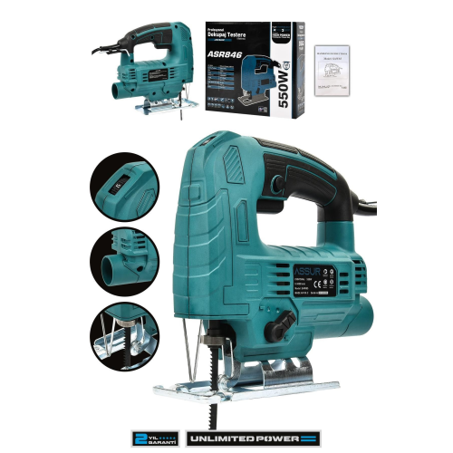 Profesyonel 550w Devir Ayarlı Dekupaj Testere Makinesi