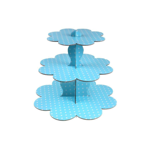 Puantiyeli Mavi 3 Katlı Cupcake Stand 1 Yaş,Diş ,Doğum Günü Puantiyeli Mavi 3 Katlı Cupcake Stand 1 Yaş,Diş ,Doğum Günü