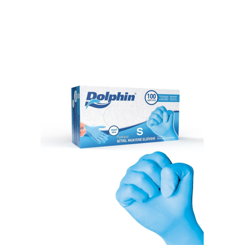 Pudrasız Mavi Nitril Eldiven Küçük Boy (S) 100 Lü Paket