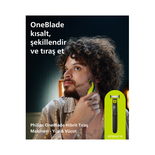 Qp2824/10 Oneblade Yüz Ve Vücut Şekilendirici Qp2824/10 Oneblade Yüz Ve Vücut Şekilendirici