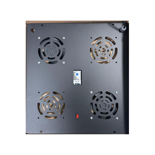 Rack Kabin Fan Modülü 2 Li Termostatlı Ölçüler 43x46