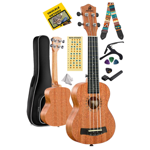 Rennes Rd-24 Concert Ukulele (ÇANTA CAPO ASKI METOD PENA) Rennes Rd-24 Concert Ukulele (ÇANTA CAPO ASKI METOD PENA)