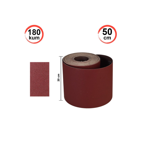 Rulo Zımpara Ahşap Metal Zımparası 180 Kum 0,5 Metre Rulo Zımpara Ahşap Metal Zımparası 180 Kum 0,5 Metre