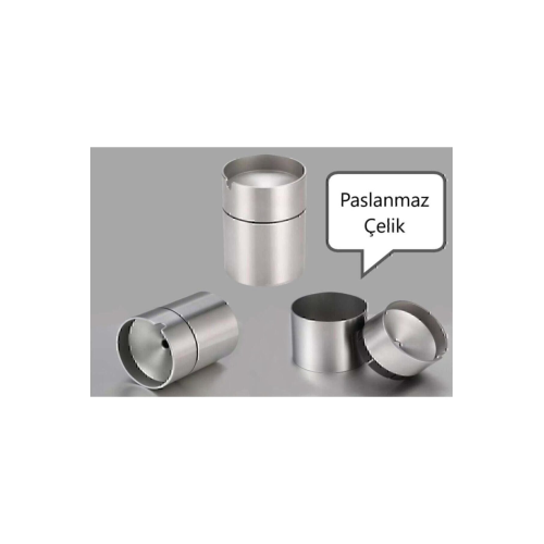 Saral Brothers Dekoratif Paslanmaz Çelik Küllük 9cm Saral Brothers Dekoratif Paslanmaz Çelik Küllük 9cm