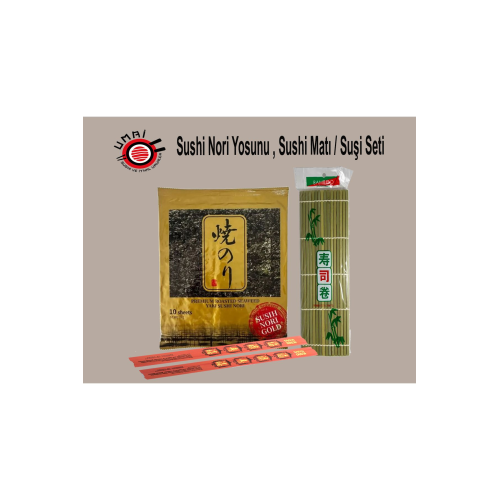 Seafood Sushi Yosunu Yaki Sushi Nori Gold Premium 10 Yaprak + Sarma Hasırı 24 Cm Seafood Sushi Yosunu Yaki Sushi Nori Gold Premium 10 Yaprak + Sarma Hasırı 24 Cm