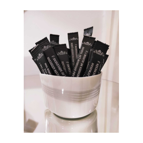 Şeker Stick Şeker Mizah Içeren 500'lü X 3gr. Şeker Stick Şeker Mizah Içeren 500'lü X 3gr.