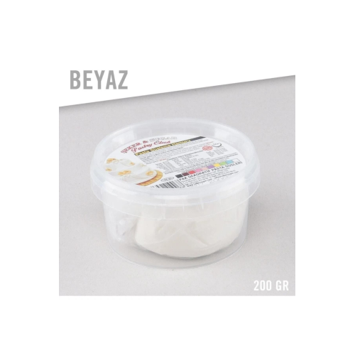 Şeker Sugar Beyaz Renk Şeker Hamuru - 200 Gram Şeker Sugar Beyaz Renk Şeker Hamuru - 200 Gram