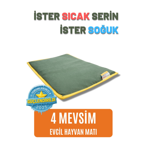 Serin (60X40CM) - 4 Mevsim Kedi/ Köpek Matı, Sıcak Veya Soğuk Kullanılabilen Minder Yatak Serin (60X40CM) - 4 Mevsim Kedi/ Köpek Matı, Sıcak Veya Soğuk Kullanılabilen Minder Yatak