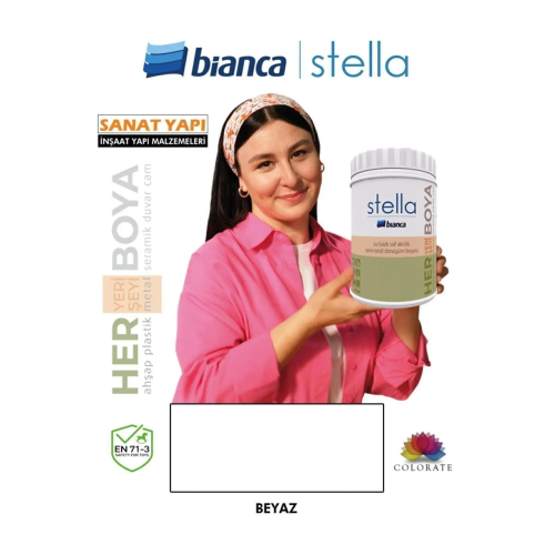 Stella Boya Yeni Nesil Yaşam Boyası Dolap-fayans-cam-plastik-ahşap