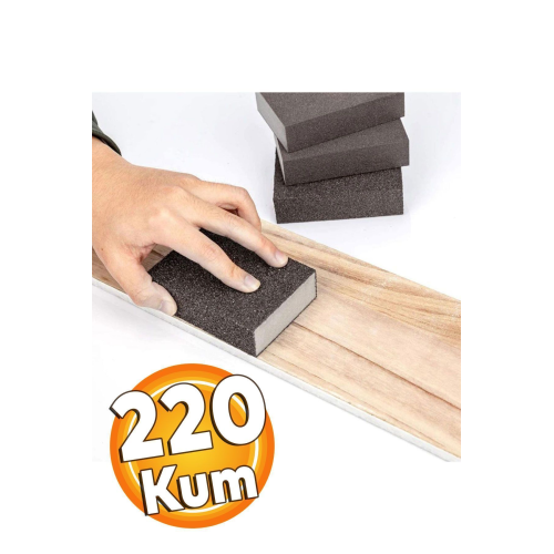 Sünger Zımpara (220 KUM) Ahşap Mobilya Çelik Metal Tencere Tava Hobi Takoz El Zımparası Islak Kuru Sünger Zımpara (220 KUM) Ahşap Mobilya Çelik Metal Tencere Tava Hobi Takoz El Zımparası Islak Kuru