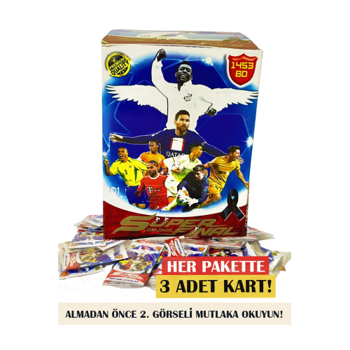 Süper Final Mekanik Adamlar En Son Seri Futbolcu Kartları 100 Paket 3'lü (300 KART) (KUTUSUZ) Süper Final Mekanik Adamlar En Son Seri Futbolcu Kartları 100 Paket 3'lü (300 KART) (KUTUSUZ)