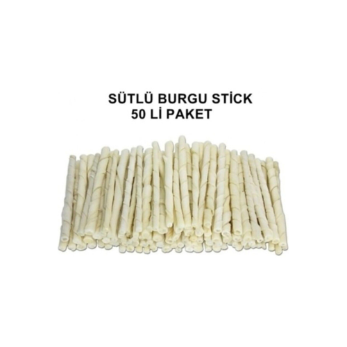 Sütlü Burgu Çubuk Ödül Ve Çiğneme Kemiği 50'li