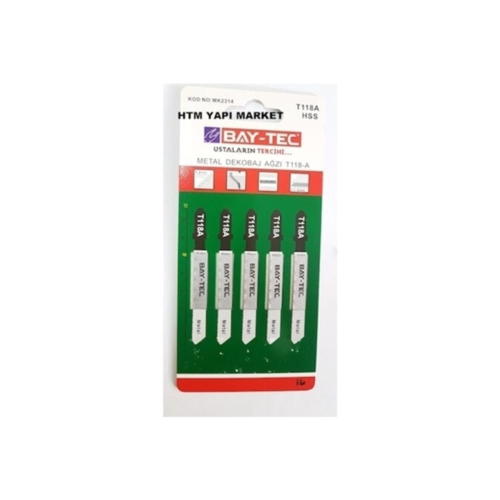 T118-a Metal Dekupaj Testere Ağzı 5'li Paket T118-a Metal Dekupaj Testere Ağzı 5'li Paket