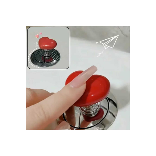 Takma Tırnaklı Kadınlar Için Klozet Basma Buton Düğmesi, Kalp Klozet Kapağı Kulpu / Sifon Kulpu
