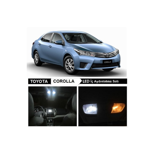 Toyota Corolla (2013-2017) Led Iç Aydınlatma Ampul Seti 6 Adet Toyota Corolla (2013-2017) Led Iç Aydınlatma Ampul Seti 6 Adet