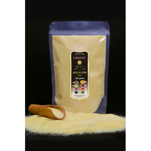 Toz Jelatin 100 Gr %100 Saf Sığır Jelatini 240 Bloom Toz Jelatin 100 Gr %100 Saf Sığır Jelatini 240 Bloom