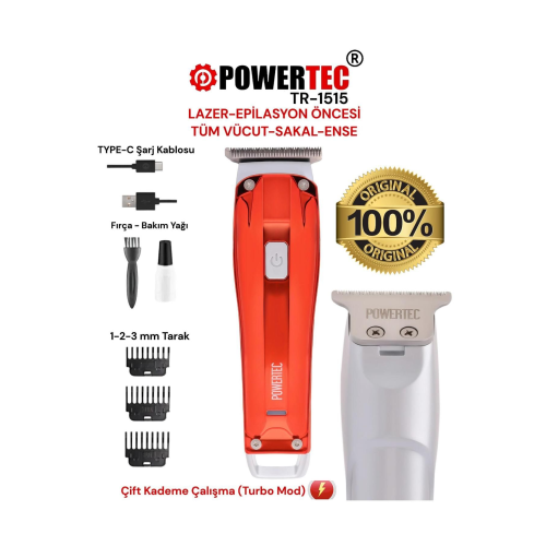 TR-1515 Lazer-Epilasyon Öncesi Tüm Vücut Tıraş Makinesi Sakal-Ense-Vücut TR-1515 Lazer-Epilasyon Öncesi Tüm Vücut Tıraş Makinesi Sakal-Ense-Vücut