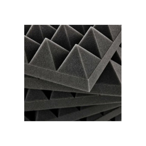 Türkeli Ses Yalıtımı Akustik Piramit Süngeri Kendinden Yapışkanlı 40mm 50x50