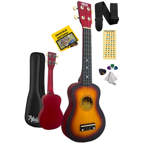 Ukx-233sb Sunburs Concert Ukulele (ASKI ÇANTA METOD PENA)