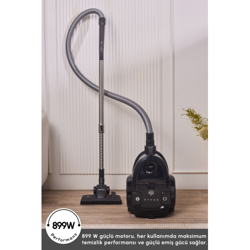Vantuz Action Force X10 2 Lt Hazneli Elektrikli Süpürge Black 899 W