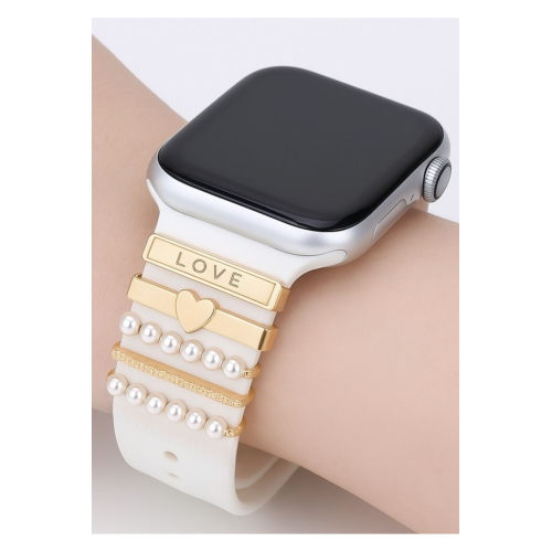 Watch Series 5 6 7 8 9 10 Se 38 40 41 42 44 45 46 49 Mm Taşlı Parlak Akıllı Saat Kordon Süsü