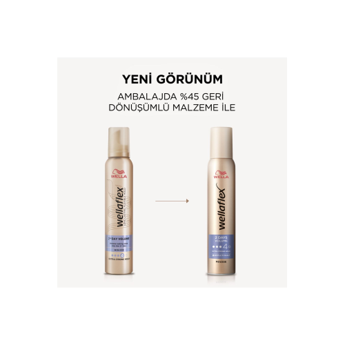 Wellaflex 2 Days Volume 2 Gün Boyunca Hacim Veren Saç Köpüğü Extra Strong Hold 200 ml Wellaflex 2 Days Volume 2 Gün Boyunca Hacim Veren Saç Köpüğü Extra Strong Hold 200 ml