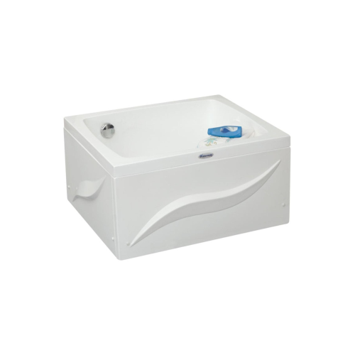 Weston Oturmalı Mini Dikdörtgen Küvet 90x80 H:43 Gövde Metal Ayak Ön Panel