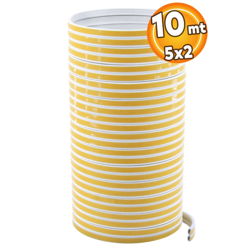 Yapışkanlı 5x2=10 Metre (BEYAZ) Kapı Pencere Bandı Fitili Soğuk Izolasyon Kauçuk Bantları Yapışkanlı 5x2=10 Metre (BEYAZ) Kapı Pencere Bandı Fitili Soğuk Izolasyon Kauçuk Bantları