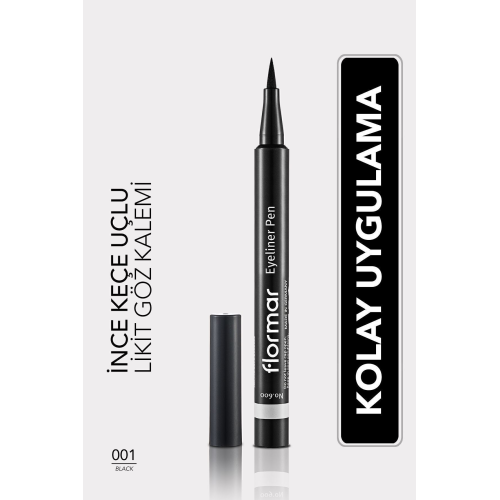 Yarı Mat Bitişli Eyeliner (SİYAH) - Eyeliner Pen - 001 Black - 8690604109609