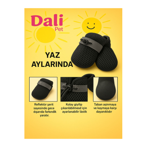 Yaz Ayları İçin Köpek Ayakkabısı Yumuşak Kaydırmaz, Aır Mesh Kumaş, Koşu Ayakkabısı Yaz Ayları İçin Köpek Ayakkabısı Yumuşak Kaydırmaz, Aır Mesh Kumaş, Koşu Ayakkabısı