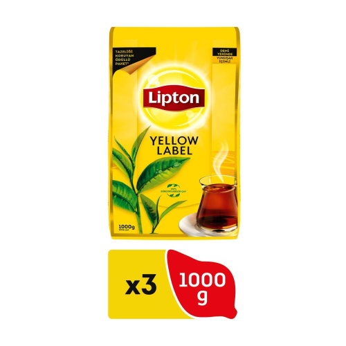 Yellow Label Loose Dökme Siyah Çay 1000 gr 3 Adet