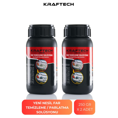 Yeni Nesil Premium I Buharlı Far Temizleme Sıvısı Ve Parlatma Solüsyonu I Kloroform Uyumlu 2 X 250gr
