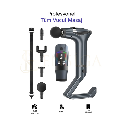 Yeni Nesil Profesyonel Lcd Göstergeli Şarjlı Tüm Vucut Masaj Tabancası Çok Fonksiyon Fıtness Masajı Yeni Nesil Profesyonel Lcd Göstergeli Şarjlı Tüm Vucut Masaj Tabancası Çok Fonksiyon Fıtness Masajı