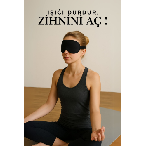Yoga Göz Bandı Siyah – Meditasyon ve Derin Rahatlama İçin Unisex Yumuşak Uyku Göz Maskesi Yoga Göz Bandı Siyah – Meditasyon ve Derin Rahatlama İçin Unisex Yumuşak Uyku Göz Maskesi