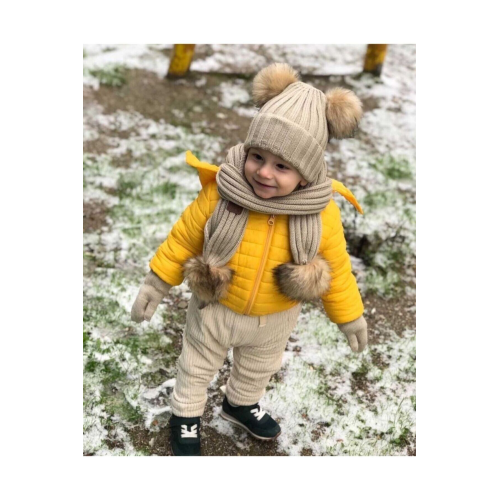 Ponponlu Atkı & Bere 2'li Takım Ponponlu Atkı & Bere 2'li Takım