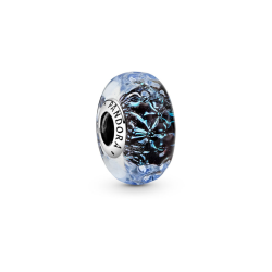 Dalgalı Koyu Mavi Murano Cam Okyanus Charm Dalgalı Koyu Mavi Murano Cam Okyanus Charm